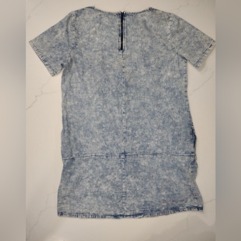 Denim Blue Mini Dress - Picture 2 of 5